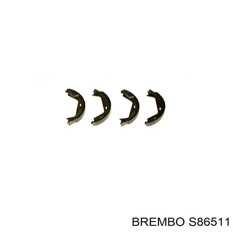 Колодки ручника / стоянкового гальма Brembo S86511 ціна, від 27.25 USD