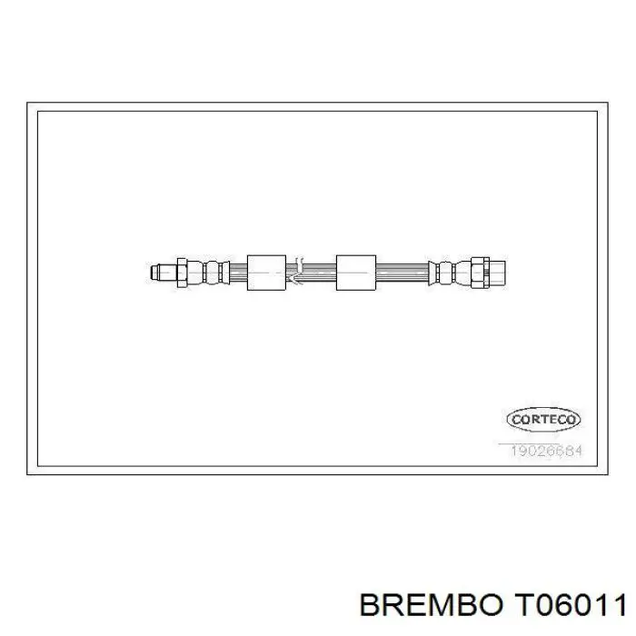 Гальмівні шланги передні T06011 Brembo