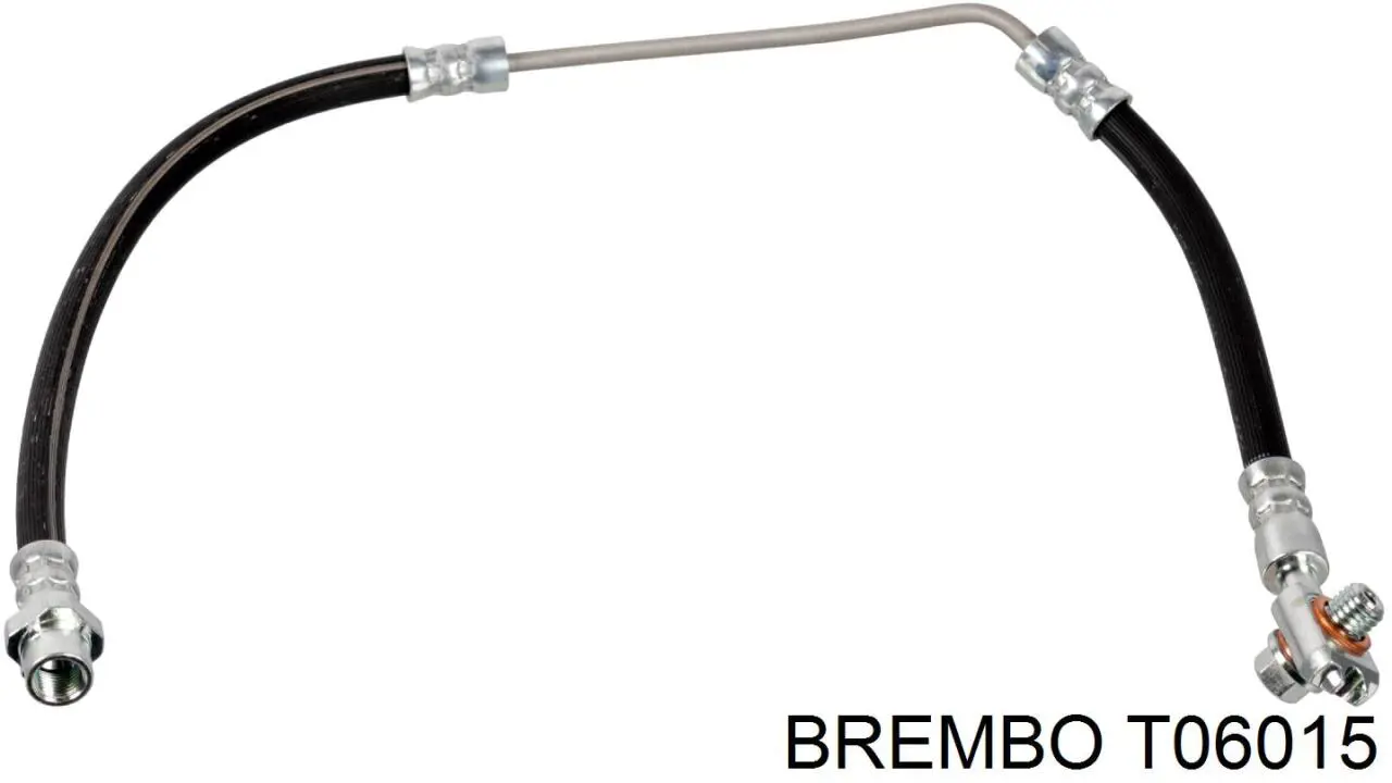 T06015 Brembo Шланг гальмівний задній, правий