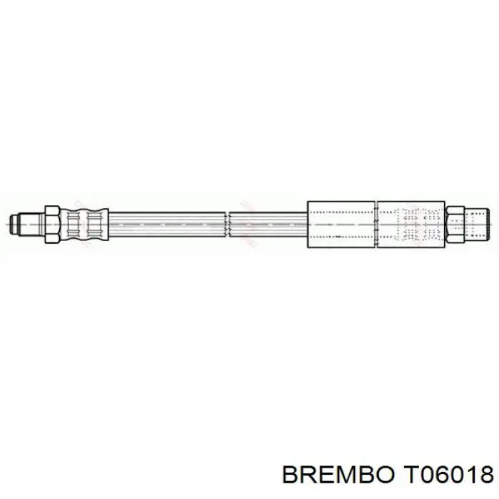 Купити T06018 Brembo Шланг гальмівний задній