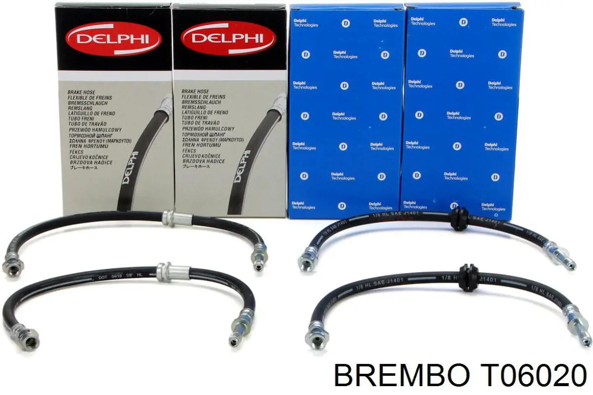 Купити T06020 Brembo Шланг гальмівний задній