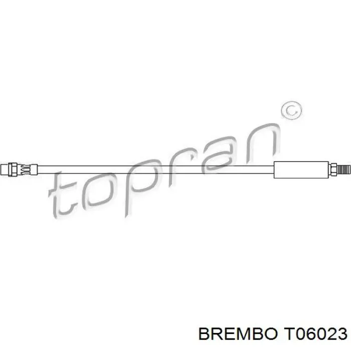 Купити T06023 Brembo Гальмівні шланги передні