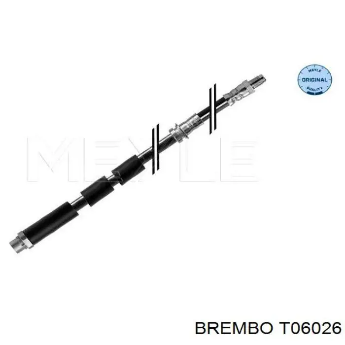 Шланг гальмівний передній T06026 Brembo