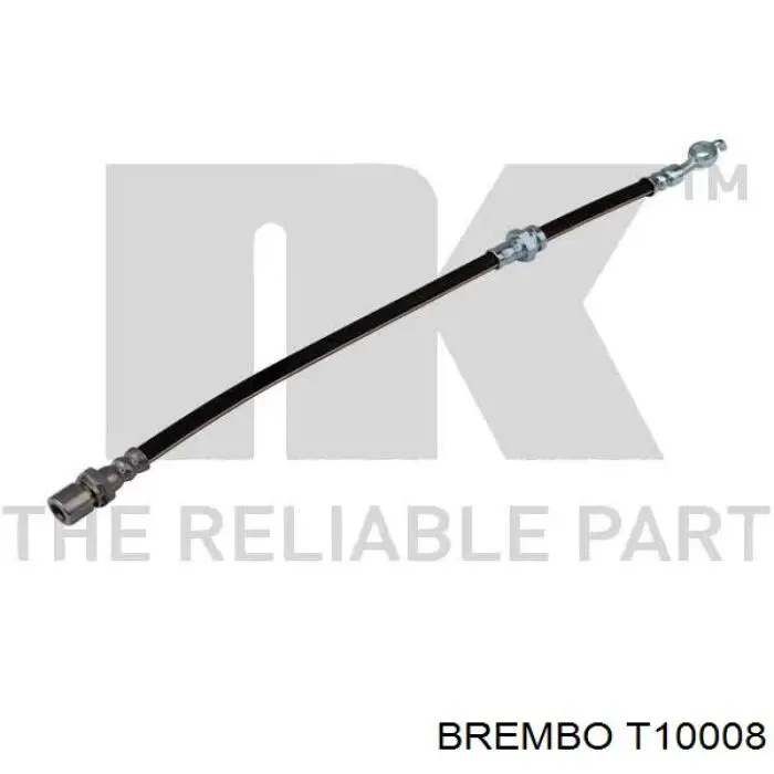 Шланг гальмівний задній, правий T10008 Brembo