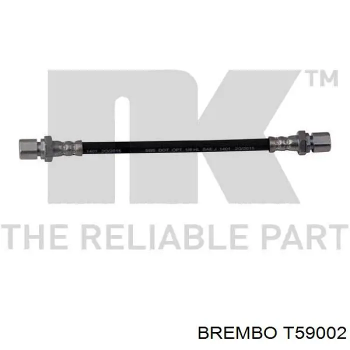 Купити T59002 Brembo Шланг гальмівний задній
