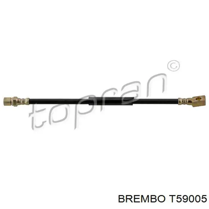 T59005 Brembo шланг гальмівний передній
