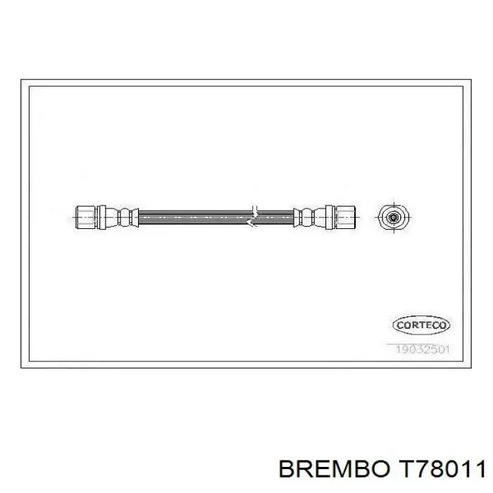 Шланг гальмівний задній Subaru 26591AE010 ціна, від 10.18 USD