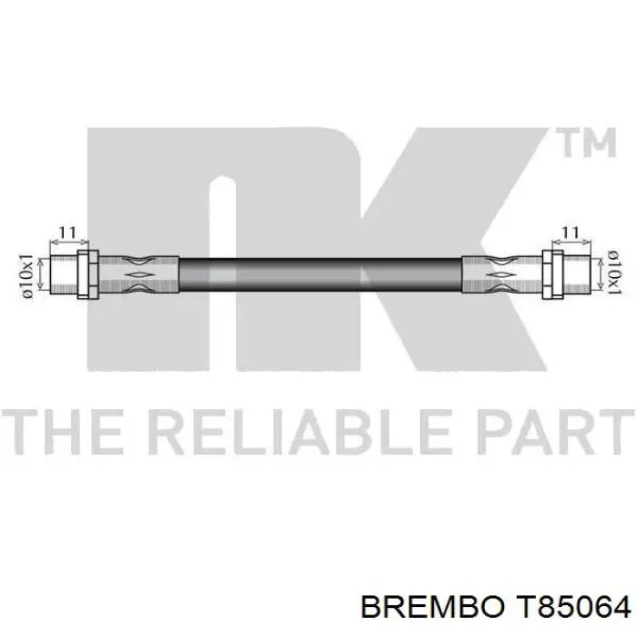 Купити T85064 Brembo Гальмівні шланги передні