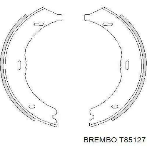 Гнучка гальмівна трубка задня Brembo T85127