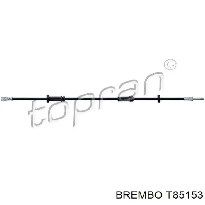 T85153 Brembo Гнучка гальмівна трубка передня