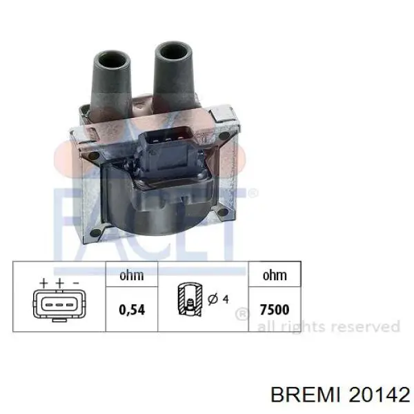 Купити 20142 Bremi Котушка запалювання
