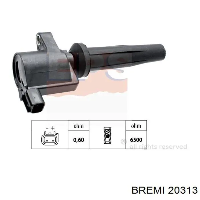 20313 Bremi Котушка запалювання