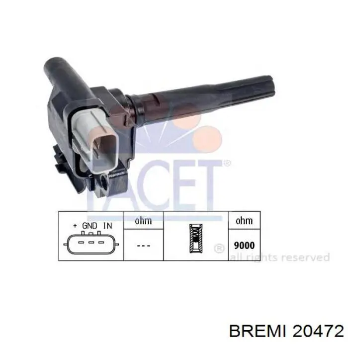 Котушка запалювання Bremi 20472 ціна, від 33.95 USD