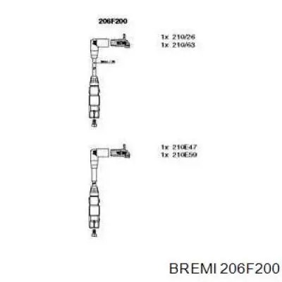 Дріт високовольтні, комплект 206F200 Bremi