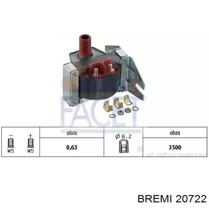 Купити 20722 Bremi Котушка запалювання