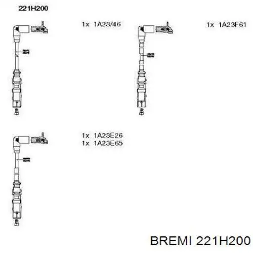 Дроти запалювання Bremi 221H200 ціна, від 60.90 USD