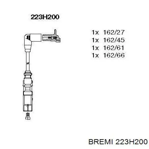 Дроти запалювання Bremi 223H200 ціна, від 29.44 USD