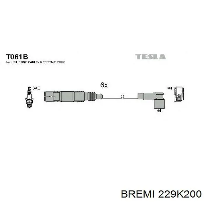 Високовольтні дроти RCVW1106 NGK