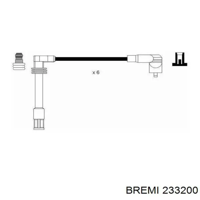 Купити 233200 Bremi Провід високовольтні, комплект