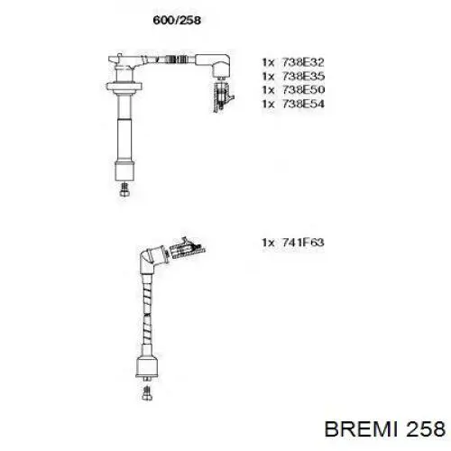 Дріт високовольтний Bremi 258