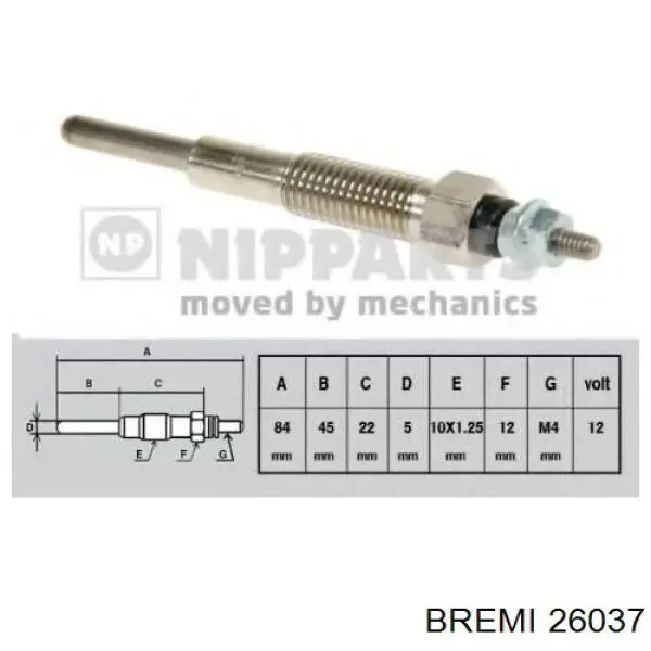 Купити 26037 Bremi Свічка накалу
