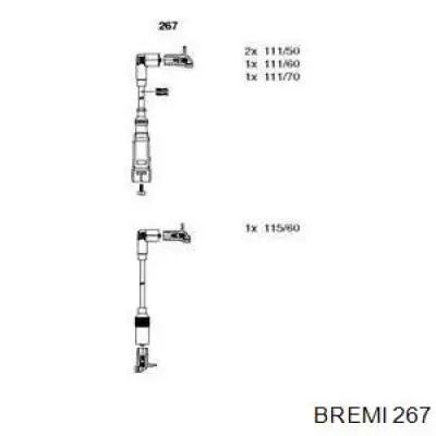Купити 267 Bremi Провід високовольтні, комплект