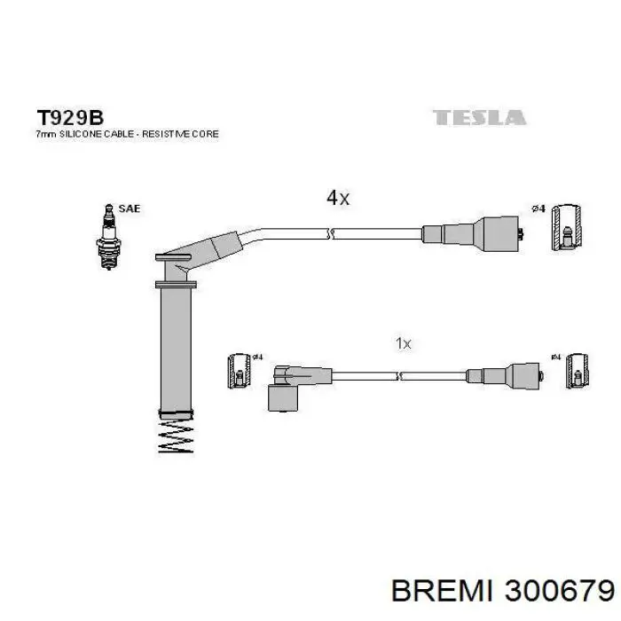Дріт високовольтний Bremi 300679