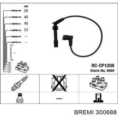 Дроти запалювання Bremi 300688 ціна, від 22.08 USD