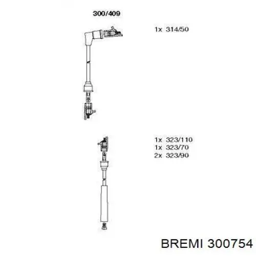 Дроти запалювання Bremi 300754 ціна, від 22.42 USD