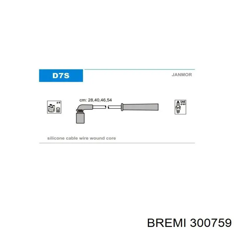 Дріт високовольтний Bremi 300759