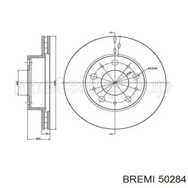 Датчик АБС передній 50284 Bremi
