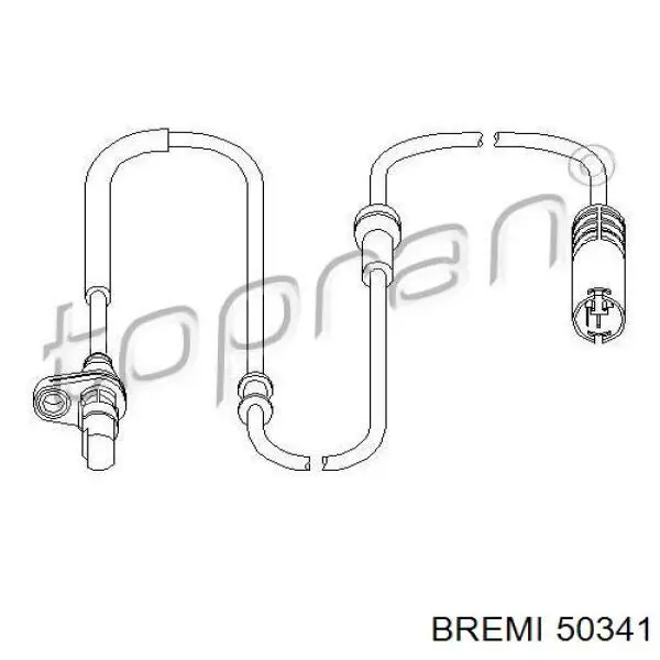 Датчик АБС (ABS) задній 50341 Bremi