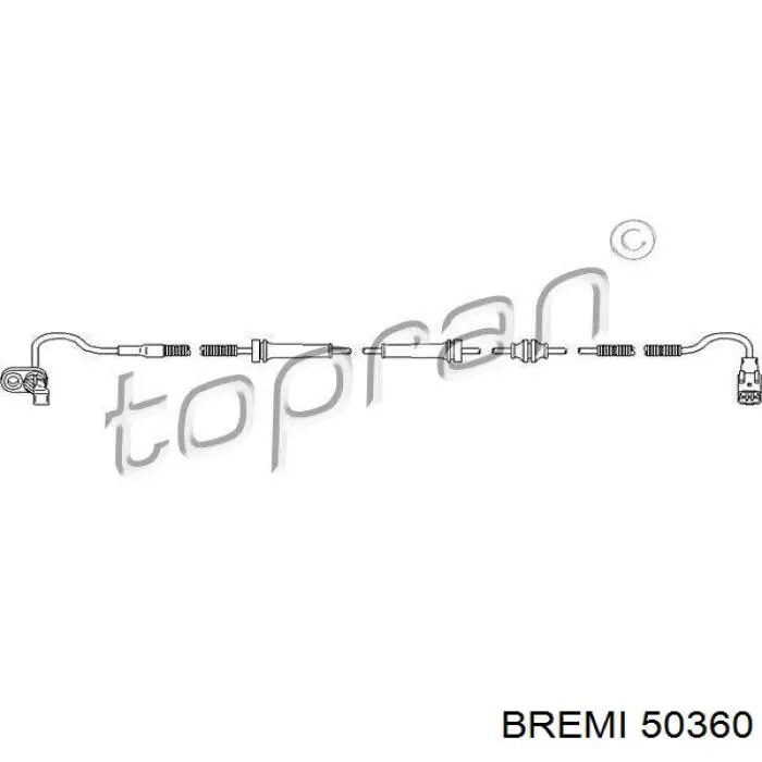 Купити 50360 Bremi Датчик АБС (ABS) задній