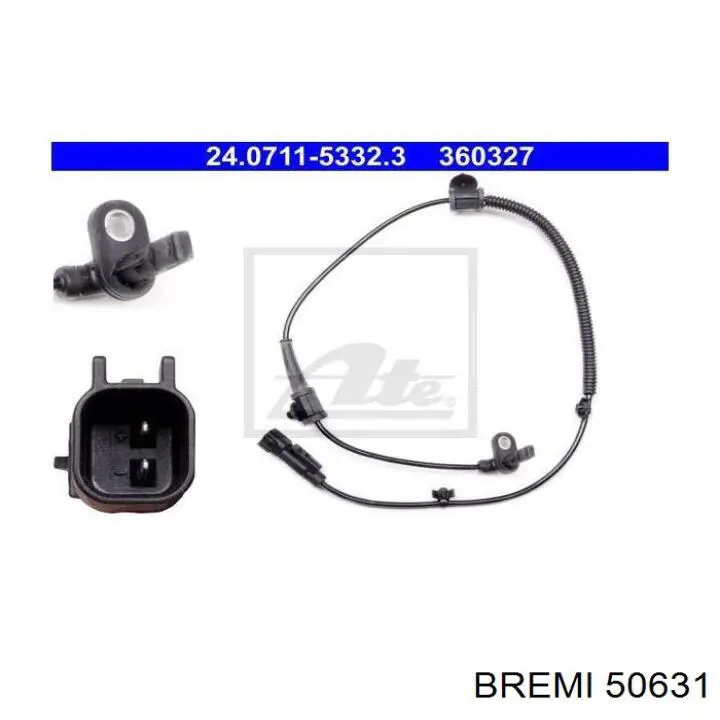 Датчик АБС (ABS) задній 50631 Bremi