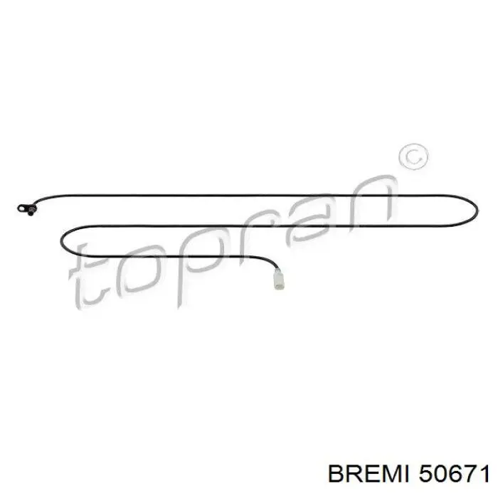 Купити 50671 Bremi Датчик АБС (ABS) задній, правий