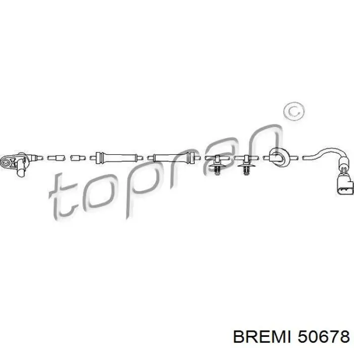 Датчик ABS передній Bremi 50678 ціна, від 19.25 USD