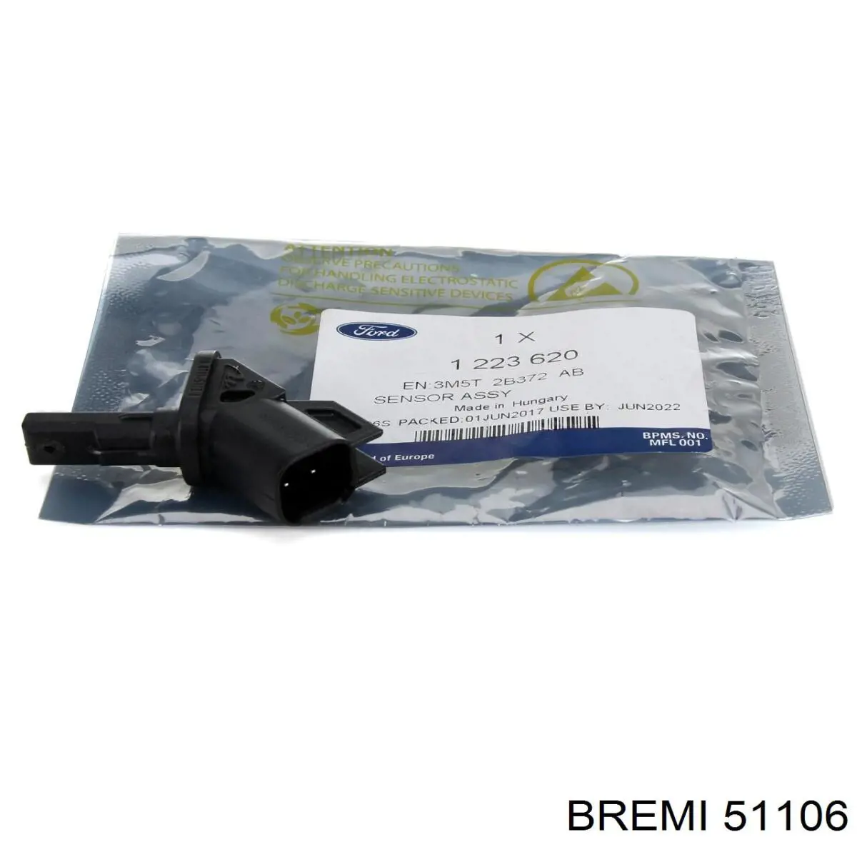 Передній датчик ABS Bremi 51106
