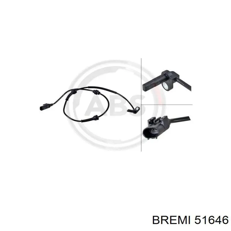 Купити 51646 Bremi Датчик АБС (ABS) передній