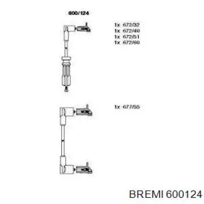 Купити 600124 Bremi Провід високовольтні, комплект