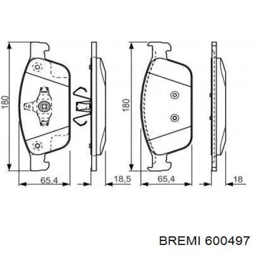 Купити 600497 Bremi Провід високовольтні, комплект