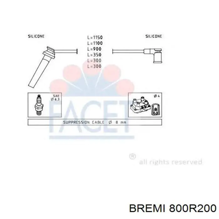 Купити 2239477 Ford Провід високовольтні, комплект