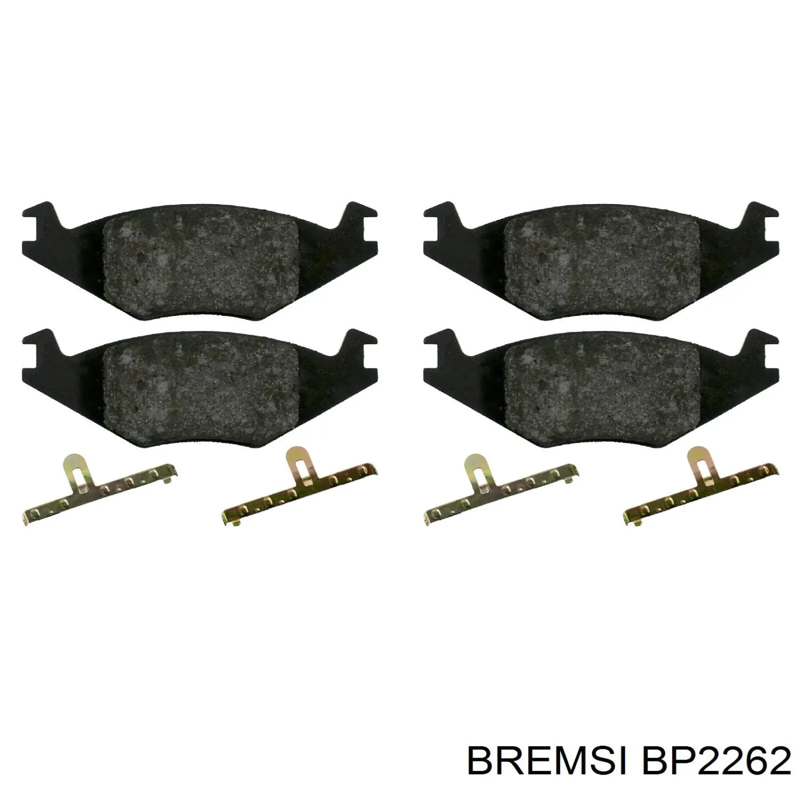 Колодки гальмівні передні, дискові BP2262 Bremsi