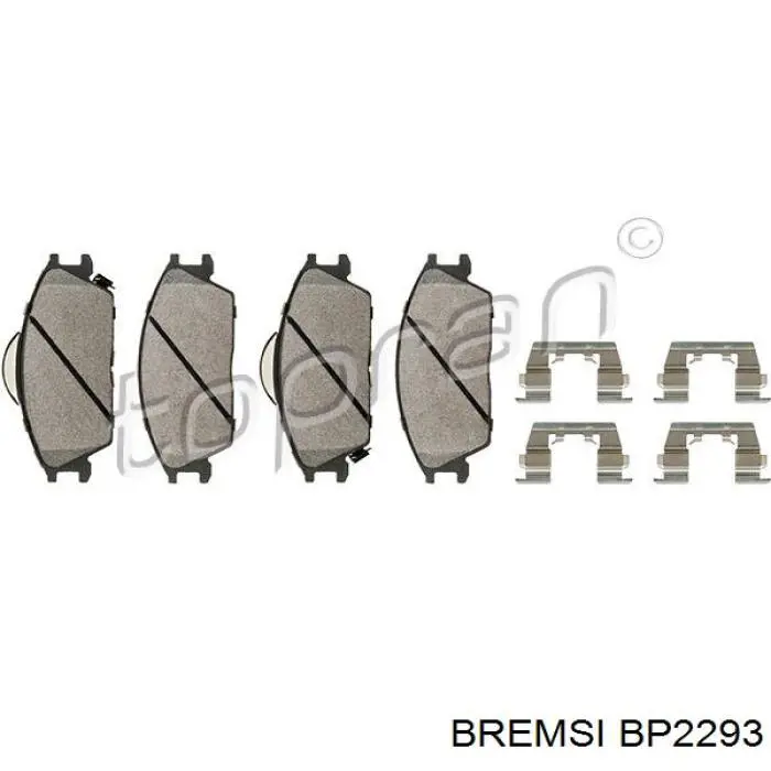 Гальмівні колодки Bremsi BP2293 ціна, від 15.27 USD