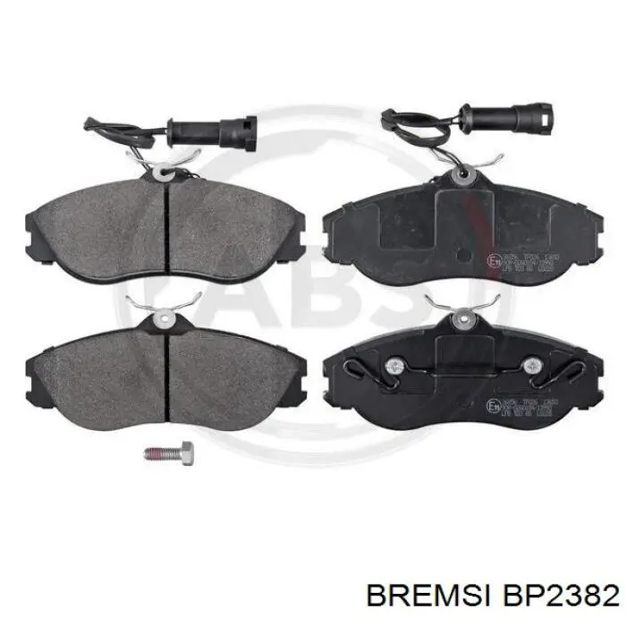 Гальмівні колодки Bremsi BP2382 ціна, від 28.56 USD