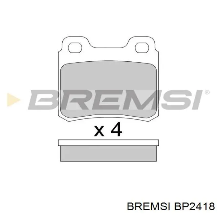 BP2418 Bremsi колодки гальмові задні, дискові