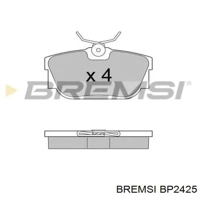 Купити BP2425 Bremsi Колодки гальмівні передні, дискові