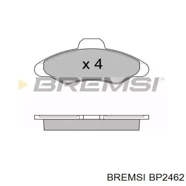 BP2462 Bremsi колодки гальмівні передні, дискові