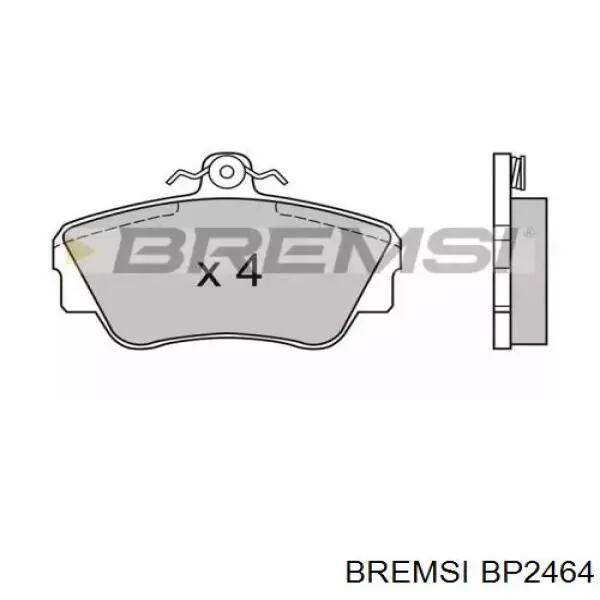 BP2464 Bremsi колодки гальмівні передні, дискові