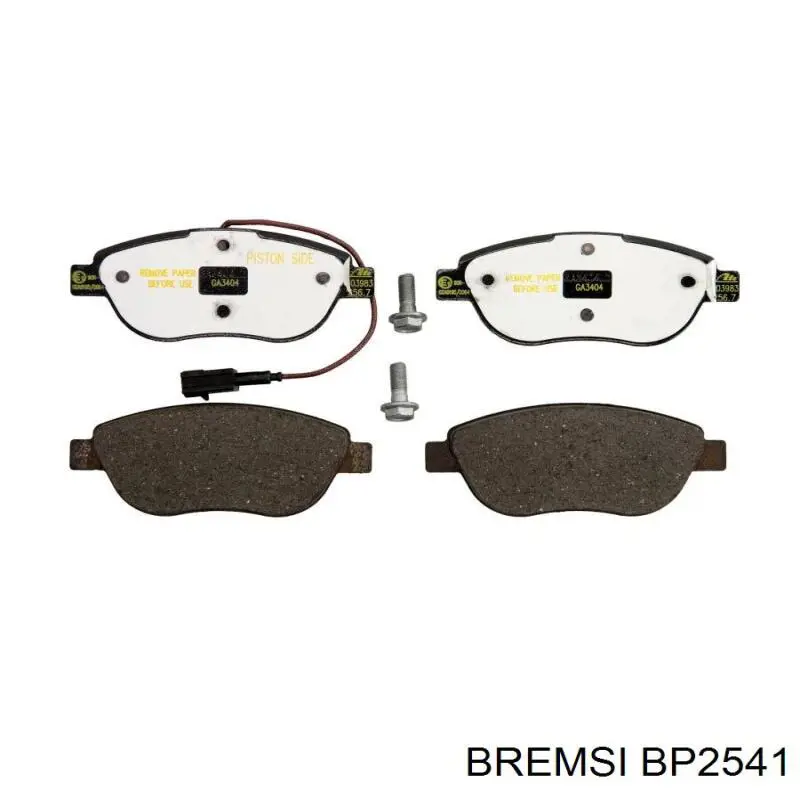 Гальмівні колодки Bremsi BP2541 ціна, від 16.89 USD