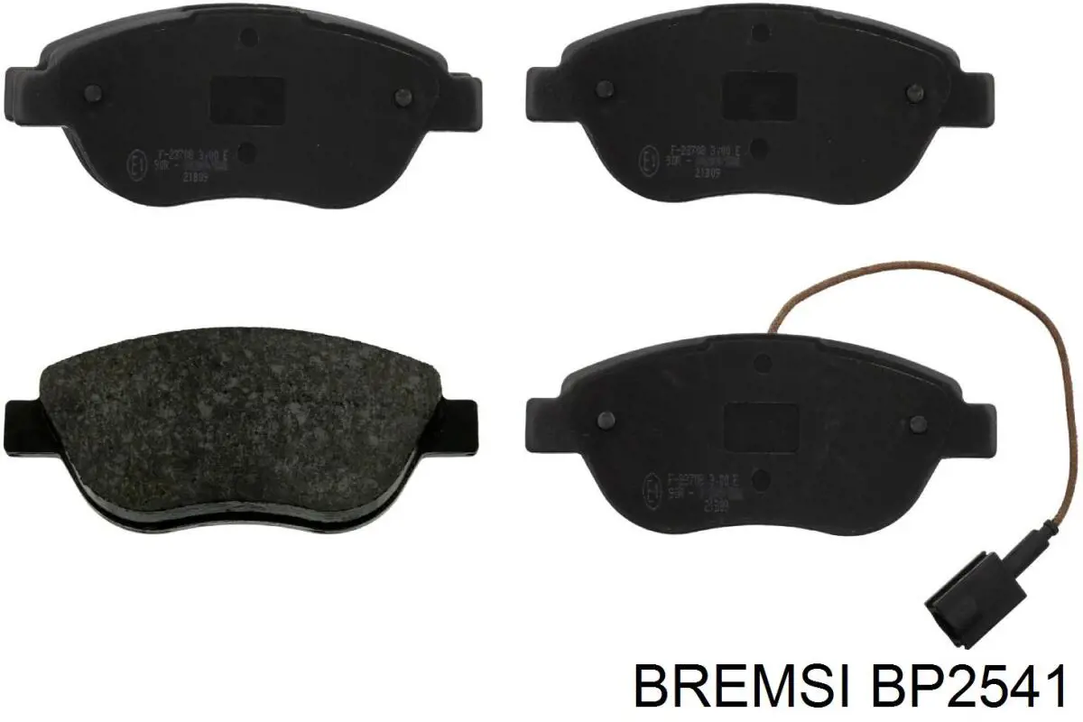 BP2541 Bremsi колодки гальмівні передні, дискові